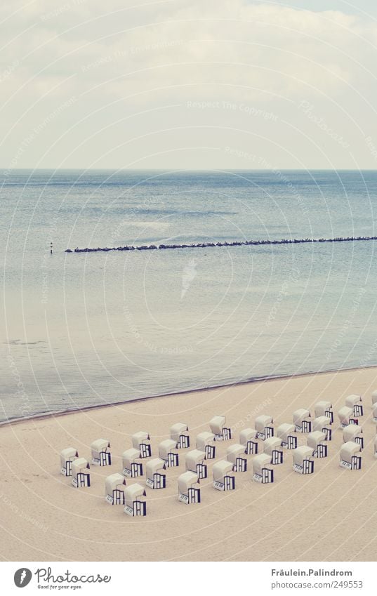 Erholsame Ordnung. Erholung ruhig Schwimmen & Baden Ferien & Urlaub & Reisen Sommer Sommerurlaub Wellen Natur Landschaft Sand Horizont Schönes Wetter Küste