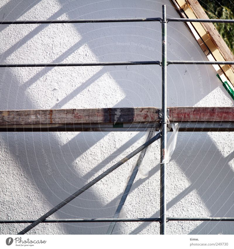 Frühstückspause Mauer Wand Dach Kunststoffverpackung Holz anstrengen ästhetisch Mittelstand Dienstleistungsgewerbe Sicherheit Vergänglichkeit Baugerüst