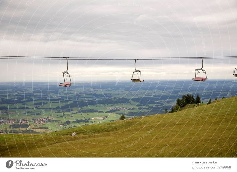 sommerpause Ferien & Urlaub & Reisen Tourismus Ausflug Ferne Freiheit Berge u. Gebirge Landschaft Feld Alpen Bayern Allgäu Allgäuer Alpen Breitenberg Seilbahn