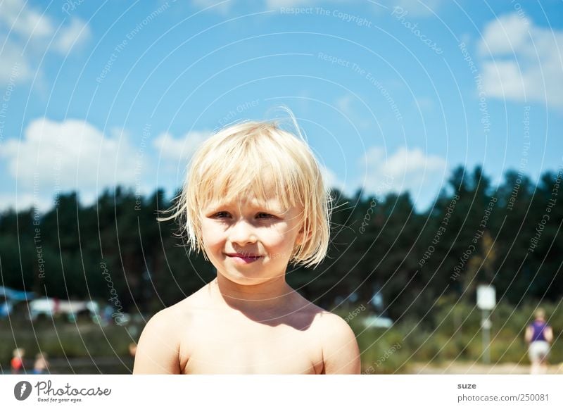 Schönes Wochenende schön Haare & Frisuren Haut Gesicht Ferien & Urlaub & Reisen Mensch Kleinkind Mädchen Junge Kindheit Kopf 1 3-8 Jahre Himmel Wolken Baum