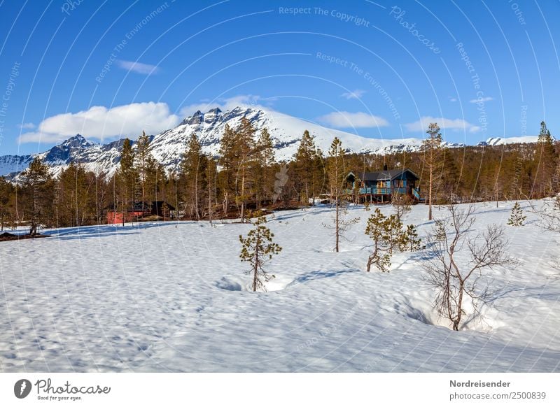 Ferienhäuser in den Bergen Ferien & Urlaub & Reisen Tourismus Ausflug Winter Schnee Winterurlaub Natur Landschaft Himmel Wolken Frühling Klima Schönes Wetter