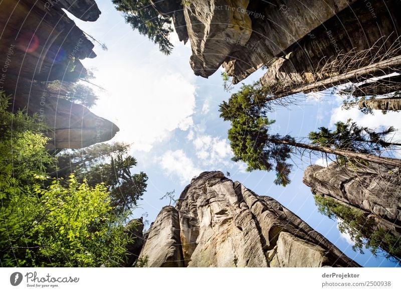 In der Adersbach-Weckelsdorfer Felsenstadt Ferien & Urlaub & Reisen Tourismus Ausflug Abenteuer Ferne Freiheit Berge u. Gebirge wandern Umwelt Natur Landschaft