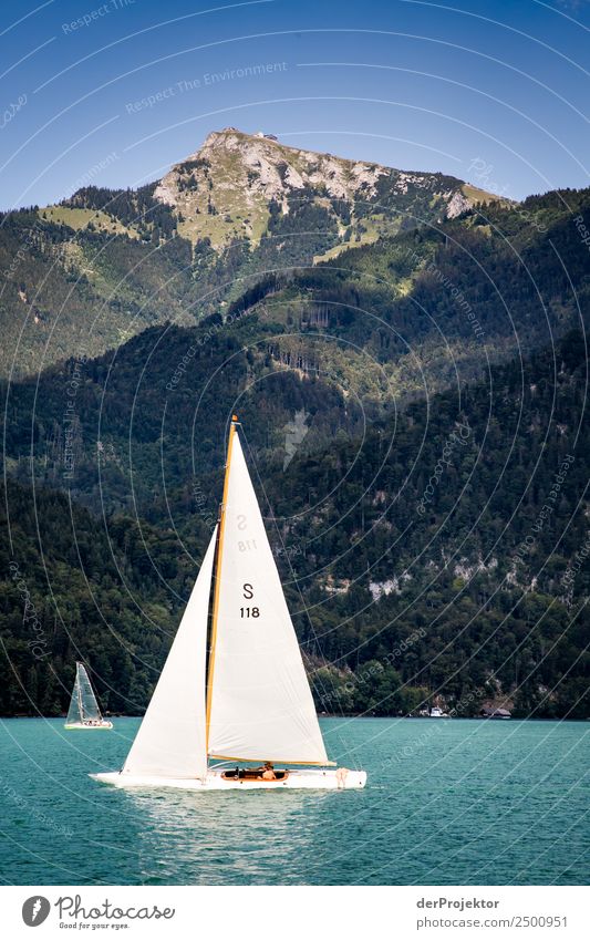 Kaiserwetter am Wolfgangsee Ferien & Urlaub & Reisen Tourismus Ausflug Ferne Freiheit Kreuzfahrt Sommer Sommerurlaub Sonnenbad Berge u. Gebirge wandern