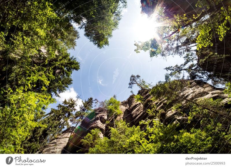 In der Adersbach-Weckelsdorfer Felsenstadt Ferien & Urlaub & Reisen Tourismus Ausflug Abenteuer Ferne Freiheit Sommer Sommerurlaub Berge u. Gebirge wandern