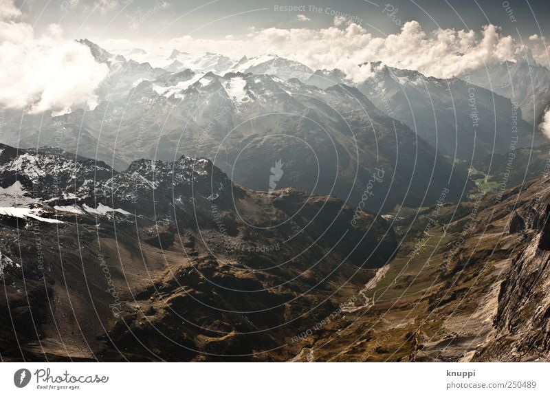 Aussicht Umwelt Natur Landschaft Erde Himmel Wolken Sonnenaufgang Sonnenuntergang Sonnenlicht Schönes Wetter Felsen Alpen Berge u. Gebirge Gipfel