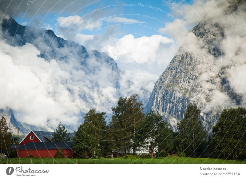 Du hast da was im Hof.... Sinnesorgane Ferien & Urlaub & Reisen Ferne Natur Landschaft Urelemente Luft Himmel Wolken Sommer Klima Schönes Wetter Nebel Felsen