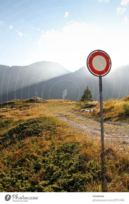 keine Durchfahrt ins Paradies Ferien & Urlaub & Reisen Tourismus Ausflug Freiheit Expedition Berge u. Gebirge wandern Umwelt Natur Landschaft Himmel Klima