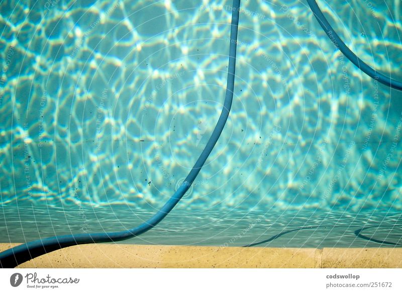 la piscine Lifestyle ruhig Schwimmen & Baden Sommer Sommerurlaub Schwimmbad ästhetisch frisch Wasser Beckenrand Schlauch Jacques Deray Farbfoto Außenaufnahme