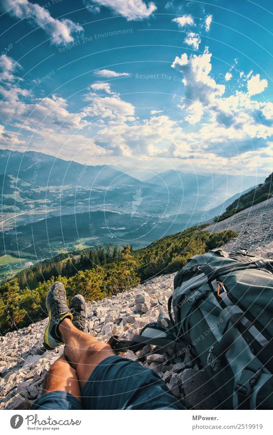 auf dem hundskopf wandern Freizeit & Hobby Mensch Umwelt Wald Felsen Alpen Berge u. Gebirge Gipfel stehen steinig Wege & Pfade Ferien & Urlaub & Reisen