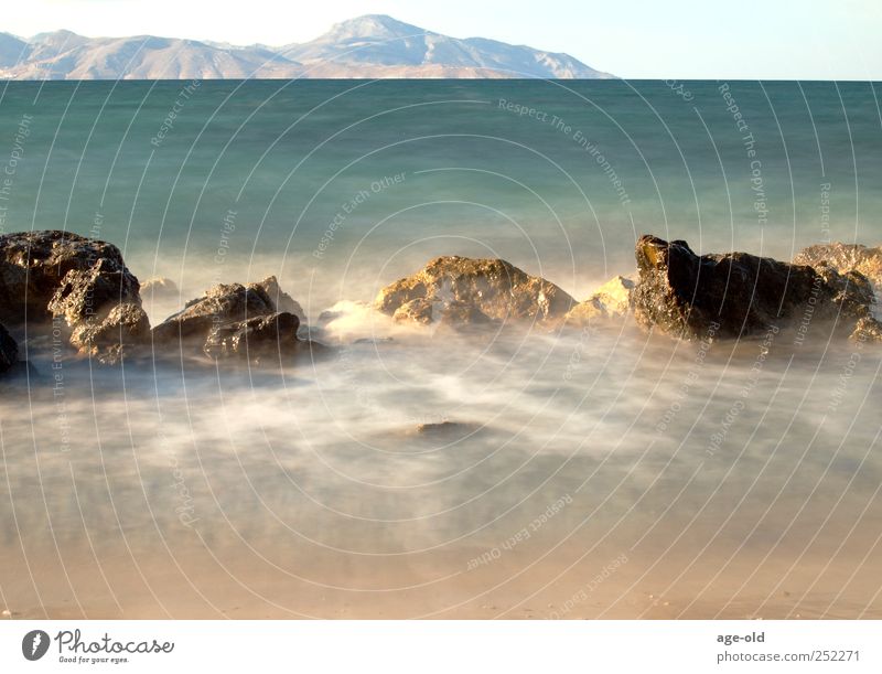 Insel der Seligen Freiheit Strand Meer Wellen Natur Sand Luft Wasser Sommer Ägäis Erholung träumen Lebensfreude Zufriedenheit Einsamkeit Farbfoto Menschenleer