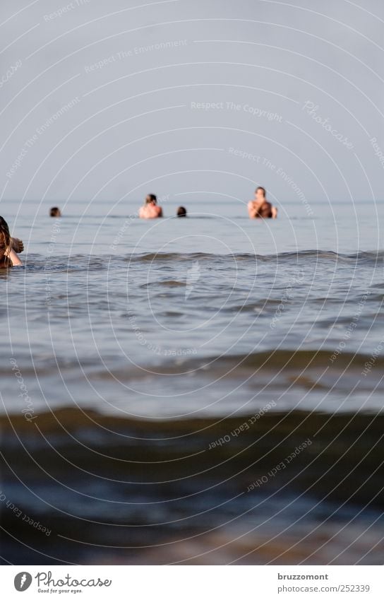 La Mer Schwimmen & Baden Freizeit & Hobby Ferien & Urlaub & Reisen Tourismus Sommerurlaub Strand Meer Mensch maskulin 5 Wasser Schönes Wetter Wellen Küste