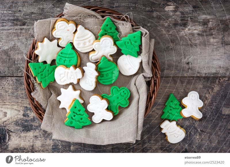 Weihnachtskekse Plätzchen Weihnachten & Advent Dekoration & Verzierung Lebensmittel Gesunde Ernährung Speise Foodfotografie Dessert Dezember Feste & Feiern