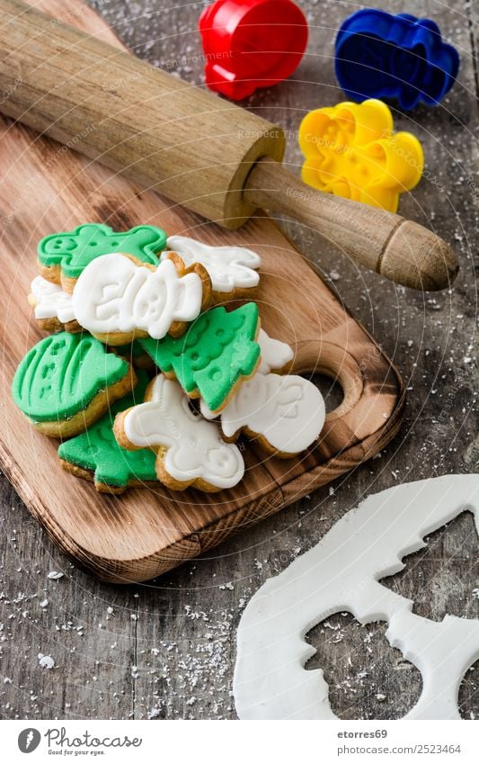 Weihnachtskekse Plätzchen Weihnachten & Advent Dekoration & Verzierung Lebensmittel Gesunde Ernährung Speise Foodfotografie Dessert Dezember Feste & Feiern