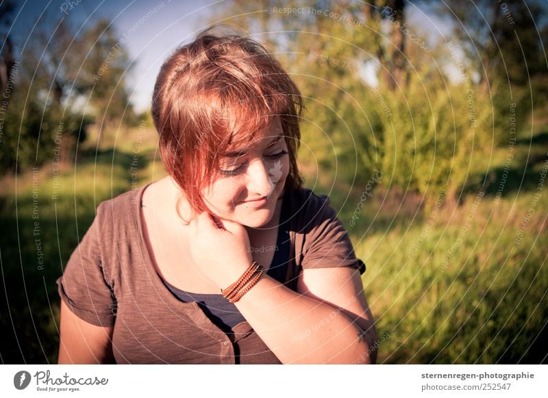 Spätsommer in den Haaren Haare & Frisuren Haut Leben harmonisch Wohlgefühl Zufriedenheit Sonne Mensch feminin Junge Frau Jugendliche Erwachsene Freundschaft 1