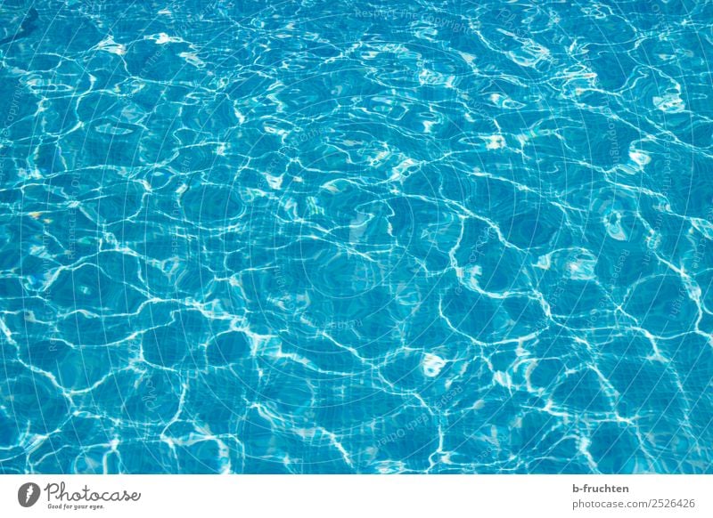 Pool-Wasser Schwimmbad Schwimmen & Baden Ferien & Urlaub & Reisen Sommer Sommerurlaub frei frisch blau türkis Freibad Oberflächenstruktur leer Freiheit Freude