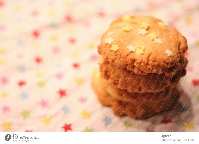 Sugar Cookies Teigwaren Backwaren Kuchen Süßwaren Schokolade Ernährung Kaffeetrinken Picknick Freude Feste & Feiern Feierabend Stern Duft Fressen authentisch