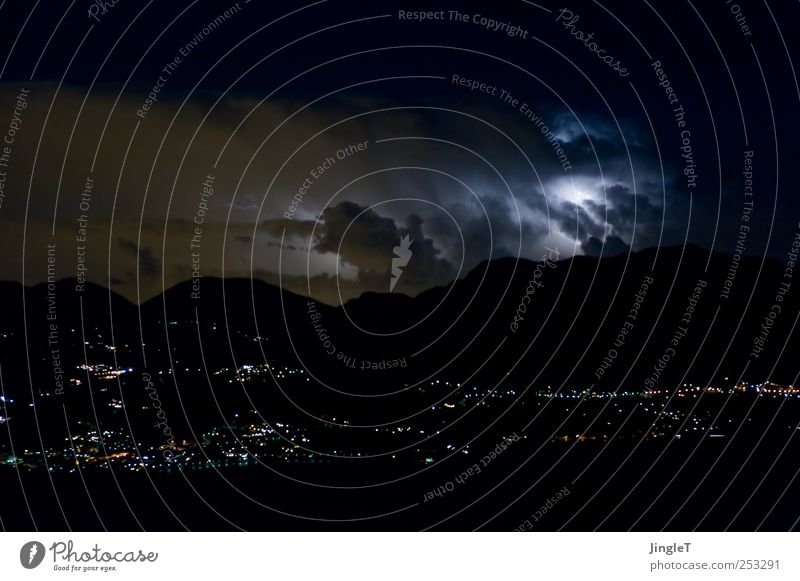 papa, ich kann nicht schlafen. Natur Landschaft Urelemente Luft Himmel Gewitterwolken Nachthimmel Stern Horizont Klima Klimawandel Wetter schlechtes Wetter