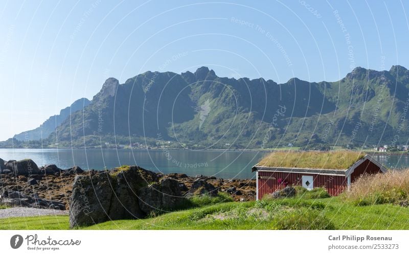 Fischerhütte Ferien & Urlaub & Reisen Freiheit Sommer Sommerurlaub Sonne Meer Berge u. Gebirge Traumhaus Natur Landschaft Wasser Schönes Wetter Wiese Küste