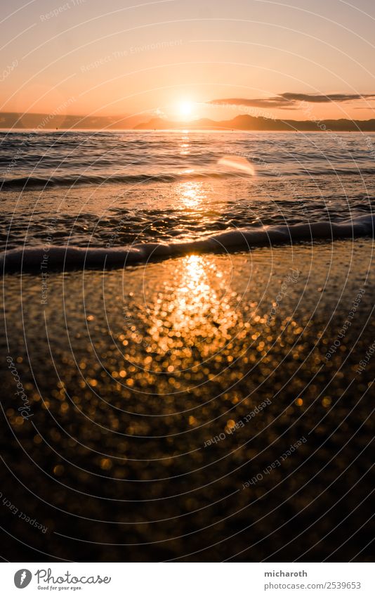 Sonnenaufgang über dem Meer Ferien & Urlaub & Reisen Ausflug Abenteuer Ferne Freiheit Sommer Sommerurlaub Strand Insel Umwelt Landschaft Klima Klimawandel