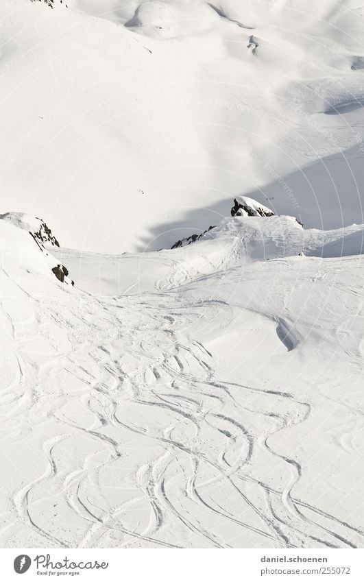 tja, schön wär`s !! Ferien & Urlaub & Reisen Tourismus Freiheit Winter Schnee Winterurlaub Berge u. Gebirge Skipiste Natur Landschaft Alpen hell weiß Schweiz