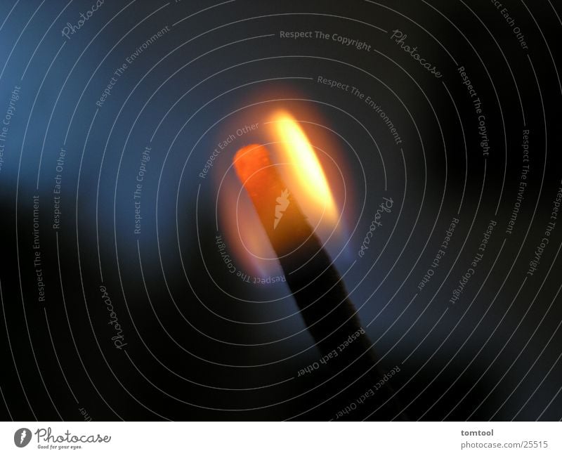 burner Streichholz heiß Romantik dunkel Nacht Glut Fototechnik Flamme Brand