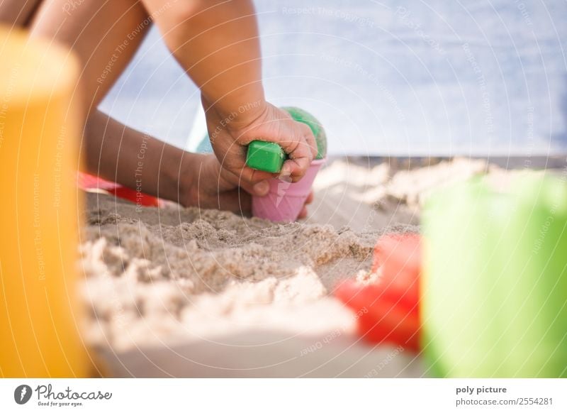 Kind spielt am Strand Gesundheit Freizeit & Hobby Spielen Ferien & Urlaub & Reisen Tourismus Ausflug Abenteuer Ferne Freiheit Sommer Sommerurlaub Sonne