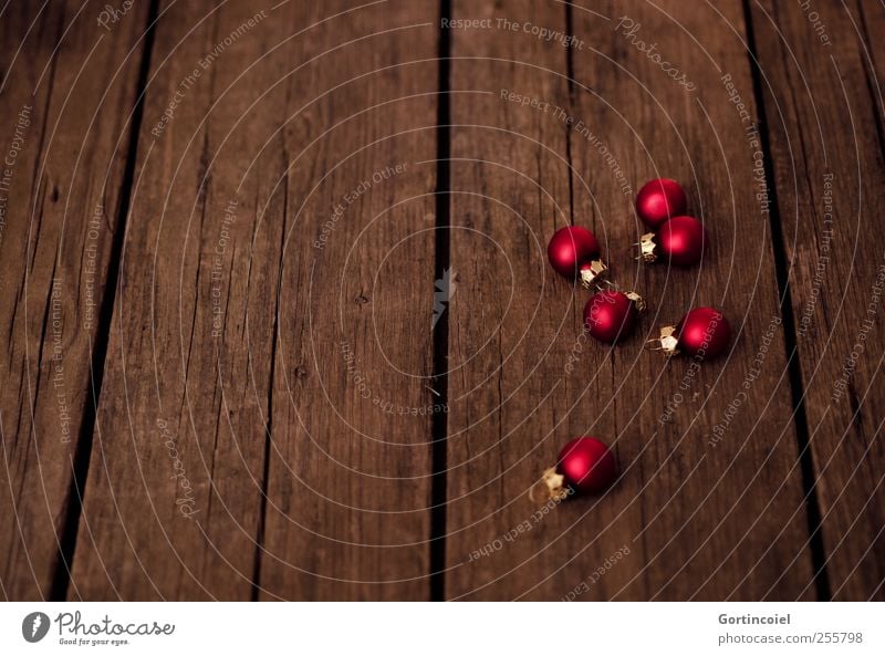 Christmas Baubles Weihnachten & Advent schön Dekoration & Verzierung Weihnachtsdekoration Christbaumkugel Holz Baumschmuck rot braun festlich Farbfoto