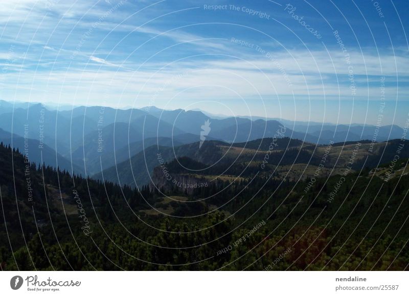 Berglandschaft Wolken Gipfel Berge u. Gebirge Gifpel Himmel