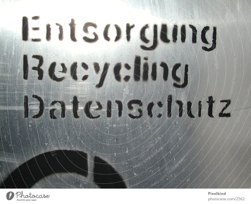 Datenschutz Typographie Fototechnik