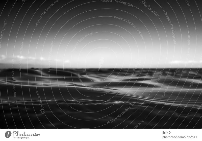 Nahaufnahme der Meeresoberfläche in Schwarz-Weiß Erholung ruhig Ferien & Urlaub & Reisen Insel Tapete Natur Landschaft Himmel Wolken nass schwarz weiß