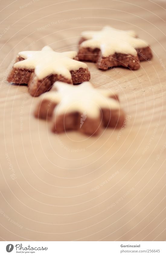 Zimtsterne Lebensmittel Süßwaren Ernährung Kaffeetrinken lecker süß Weihnachten & Advent Plätzchen Weihnachtsgebäck Backwaren Foodfotografie Farbfoto