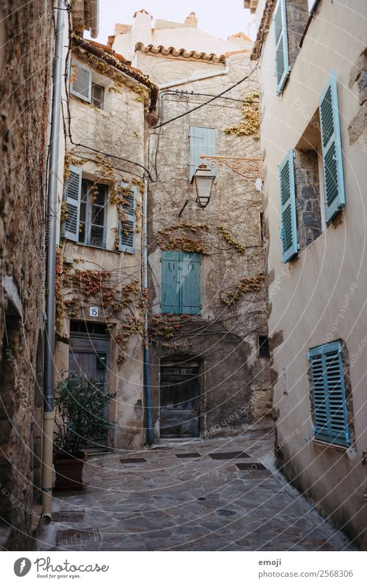 Ramatuelle Stadt Haus Mauer Wand Fassade Fenster Tür alt Armut ramatuelle Cote d'Azur Gasse Farbfoto Außenaufnahme Menschenleer Tag Weitwinkel