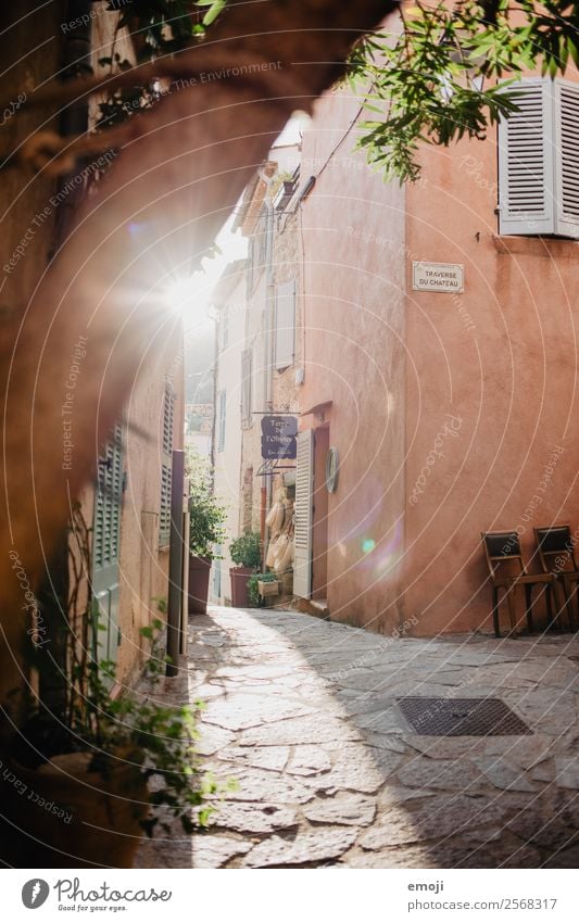 Ramatuelle V Kleinstadt Menschenleer Haus Gasse Mauer Wand Fassade Farbe Ferien & Urlaub & Reisen Tourismus ramatuelle Frankreich Farbfoto Außenaufnahme Morgen