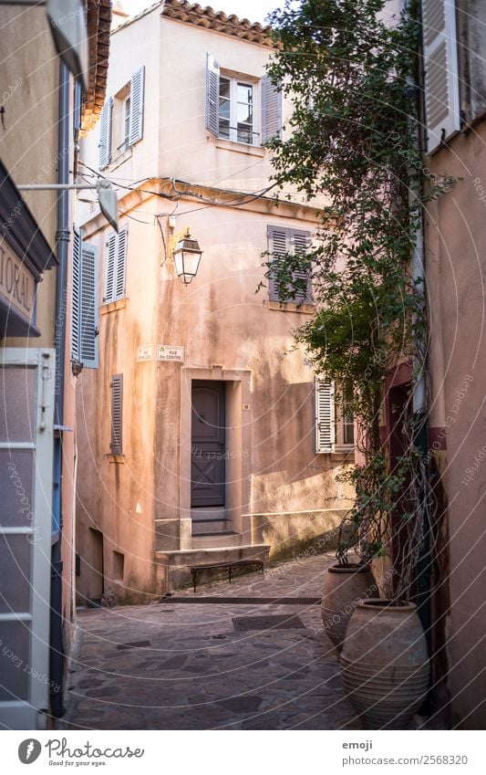 Ramatuelle IV Kleinstadt Menschenleer Haus Gasse Mauer Wand Fassade Farbe Ferien & Urlaub & Reisen Tourismus ramatuelle Frankreich Farbfoto Außenaufnahme Morgen