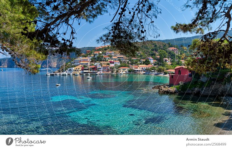 Asos, Kefalonia Lifestyle Sinnesorgane Erholung ruhig Ferien & Urlaub & Reisen Tourismus Ausflug Abenteuer Ferne Sommerurlaub Meer Insel Berge u. Gebirge