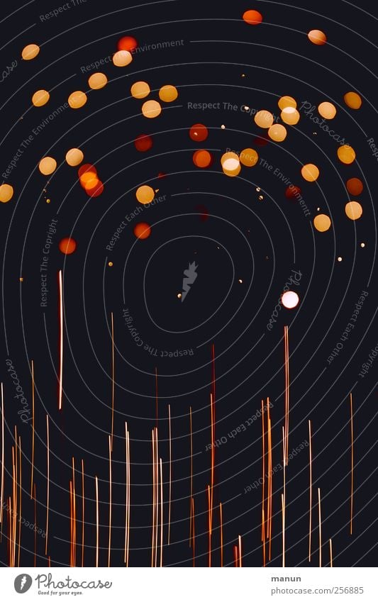 sparkling lights Feste & Feiern Lichtpunkt Lichtschein Lichtspiel Linie glänzend Stimmung Farbfoto Innenaufnahme abstrakt Menschenleer Nacht Schatten Kontrast