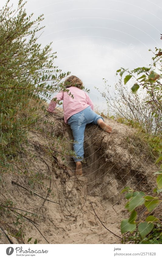 erklommen Freizeit & Hobby Kinderspiel Ferien & Urlaub & Reisen Ausflug Abenteuer Freiheit Sommerurlaub 1 Mensch 1-3 Jahre Kleinkind Natur Hügel Gipfel