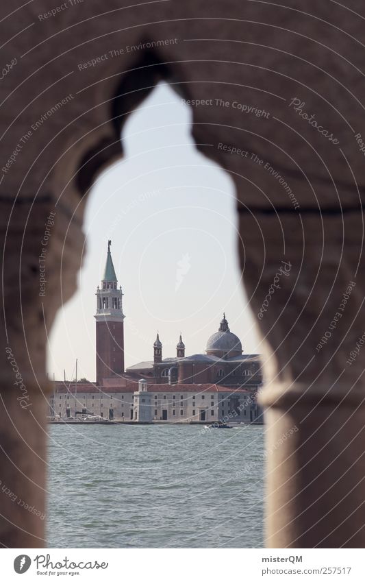 1.111 Perspectives Kunst ästhetisch Venedig Veneto San Giorgio Maggiore Bogen Turm Insel Mittelmeer Fernweh Meer Italien Torbogen fantastisch