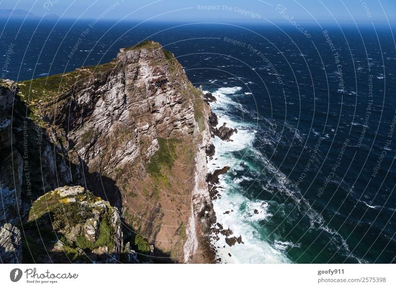 Steilküste Ferien & Urlaub & Reisen Tourismus Ausflug Abenteuer Ferne Freiheit Sightseeing Meer Wellen Umwelt Natur Landschaft Wasser Himmel Horizont Hügel