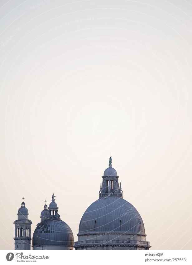 Famous Roofs. Kunst ästhetisch Venedig Veneto Dach Anschnitt Santa Maria della Salute Berühmte Bauten Kuppeldach dezent Altertum Reichtum Sehenswürdigkeit