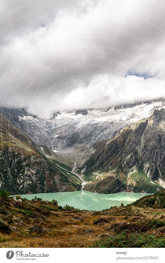 Göscheneralpsee Freizeit & Hobby Wandertag Umwelt Natur Landschaft Wolken Herbst Klima Wetter Berge u. Gebirge See Fluss außergewöhnlich natürlich grün