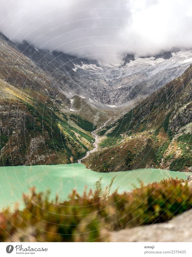 Göscheneralpsee Freizeit & Hobby Wandertag Umwelt Natur Landschaft Wolken Herbst Klima Wetter Berge u. Gebirge See Fluss außergewöhnlich natürlich grün