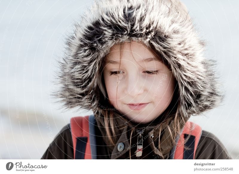 Löwenmädchen Kind Mädchen 8-13 Jahre Kindheit Winter Jacke Mantel Fell ruhig Kapuze Kapuzenjacke Fellkapuze Pelzmantel Pelzkragen Pelzjacke niedlich Löwenmähne