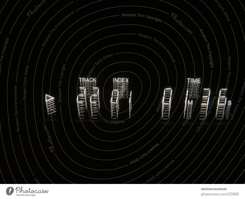 Play TFT-Bildschirm Licht CD Player Langzeitbelichtung Track 22 Anzeige Unschärfe