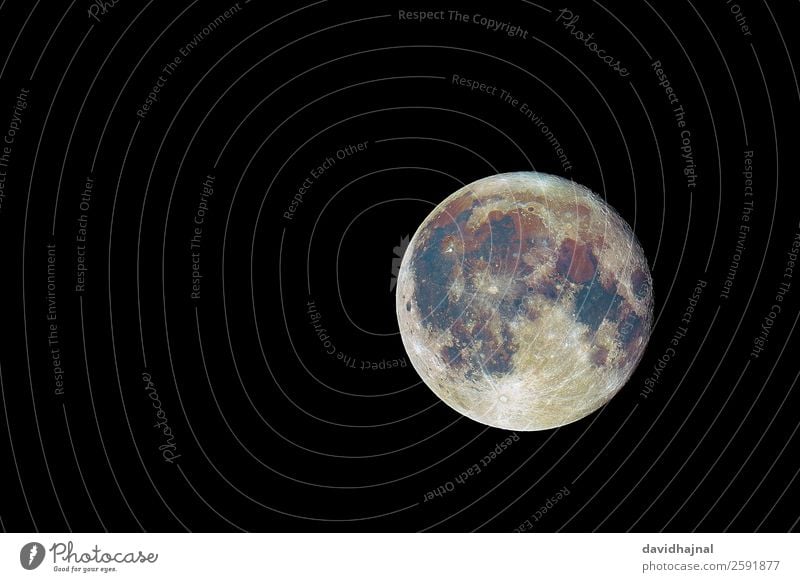 Die Farben des Mondes Technik & Technologie Wissenschaften Fortschritt Zukunft High-Tech Raumfahrt Astronomie Umwelt Natur Landschaft Urelemente Himmel