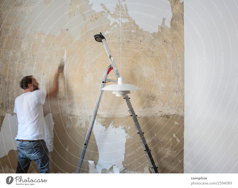 Renovieren | do it yourself Häusliches Leben Wohnung Haus Hausbau Umzug (Wohnungswechsel) einrichten Berufsausbildung Baustelle Handwerk Stein bauen planen