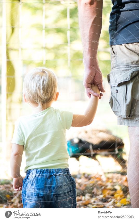 Papa ist für dich da Kindererziehung Mensch maskulin Kleinkind Mädchen Junge Mann Erwachsene Eltern Vater Familie & Verwandtschaft Kindheit Leben 2 1-3 Jahre