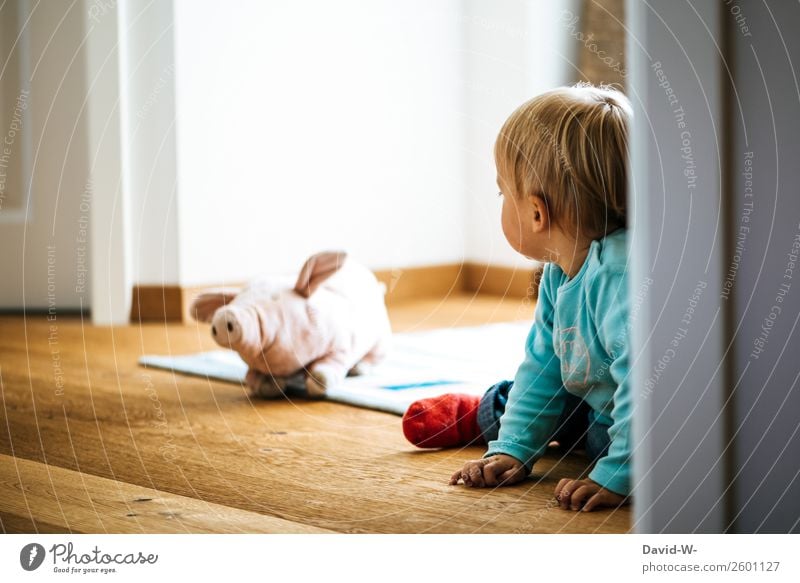 na Schweinchen alles klar bei dir? Leben Spielen Raum Kinderzimmer Kindererziehung Mensch Kleinkind Mädchen Junge Kindheit Kopf Haare & Frisuren 1 1-3 Jahre