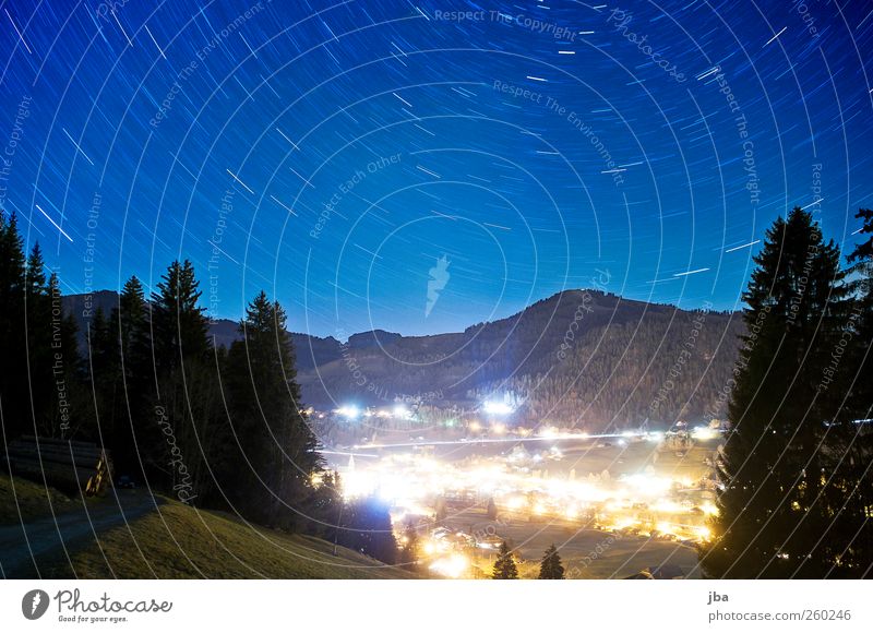 Saanen Wohlgefühl Erholung ruhig Tourismus Abenteuer Berge u. Gebirge wandern Nachtleben Natur Landschaft Urelemente Erde Himmel Nachthimmel Stern Herbst