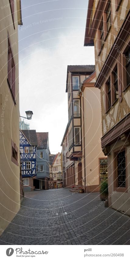 Wertheim Old Town scenery ruhig Sommer Haus Kultur Stadt Stadtzentrum Altstadt Bauwerk Gebäude Architektur Fassade Sehenswürdigkeit Wahrzeichen Straße alt